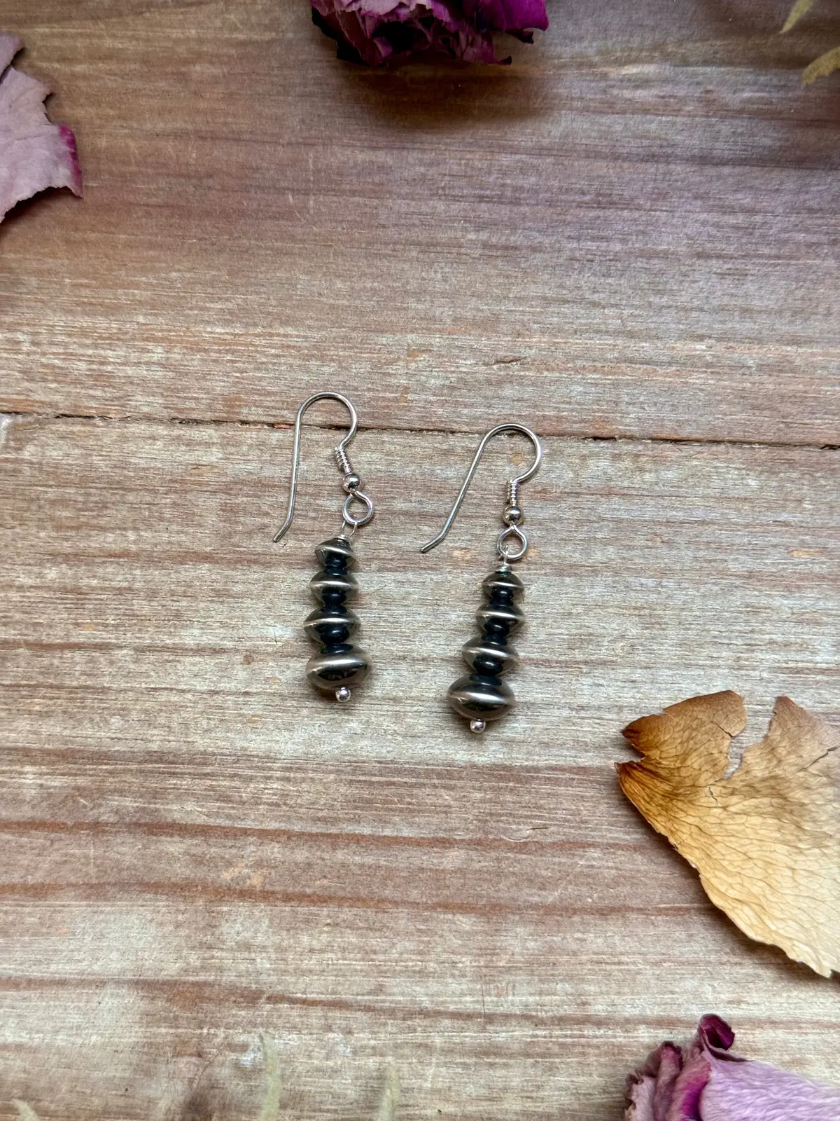 Sterling Silver Saucer Pearl Dangle Earrings – Handmade By Colby Ogg & Addalie Ogg – Usa Made 1