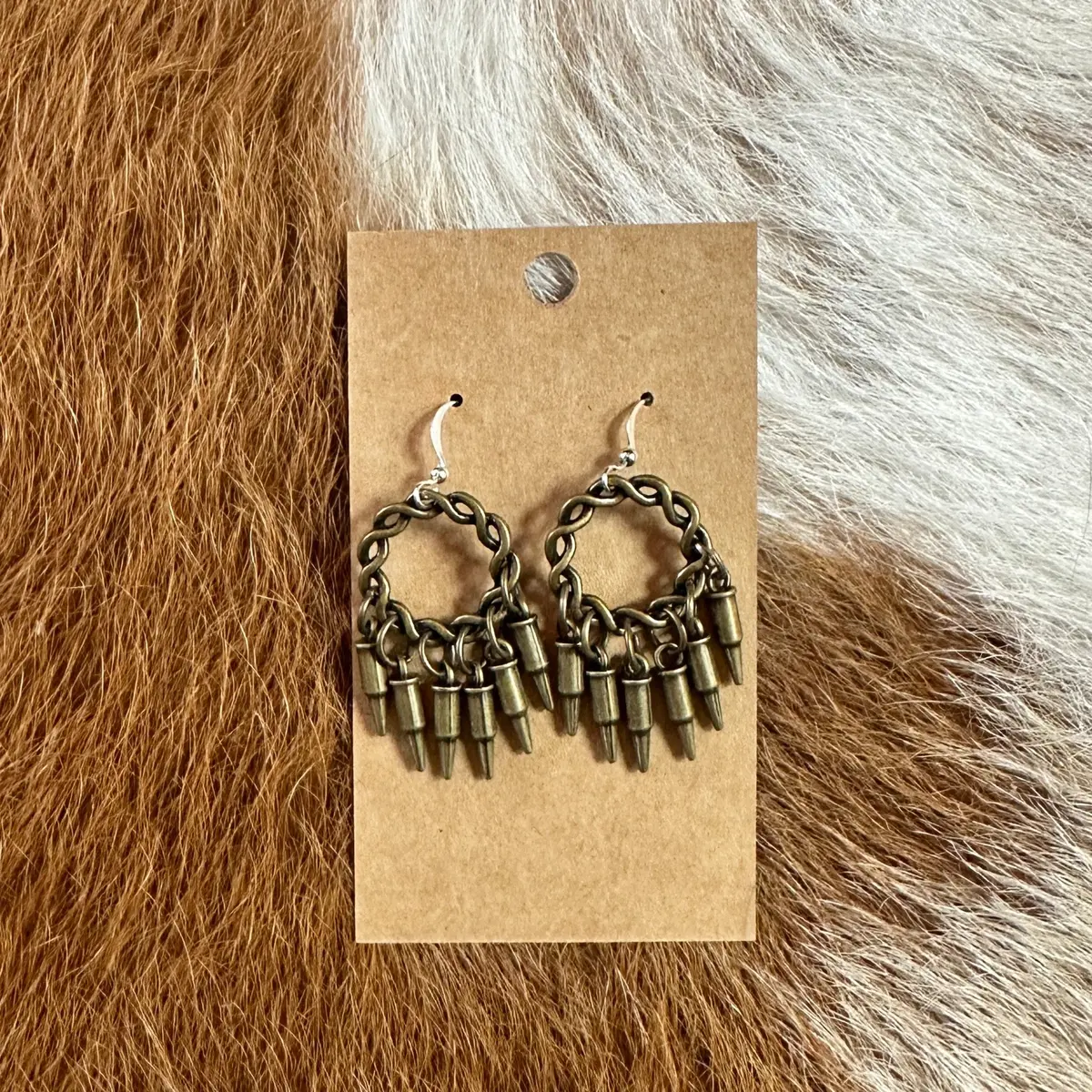 Brass Dangle Earrings - Amy Kaplan 1