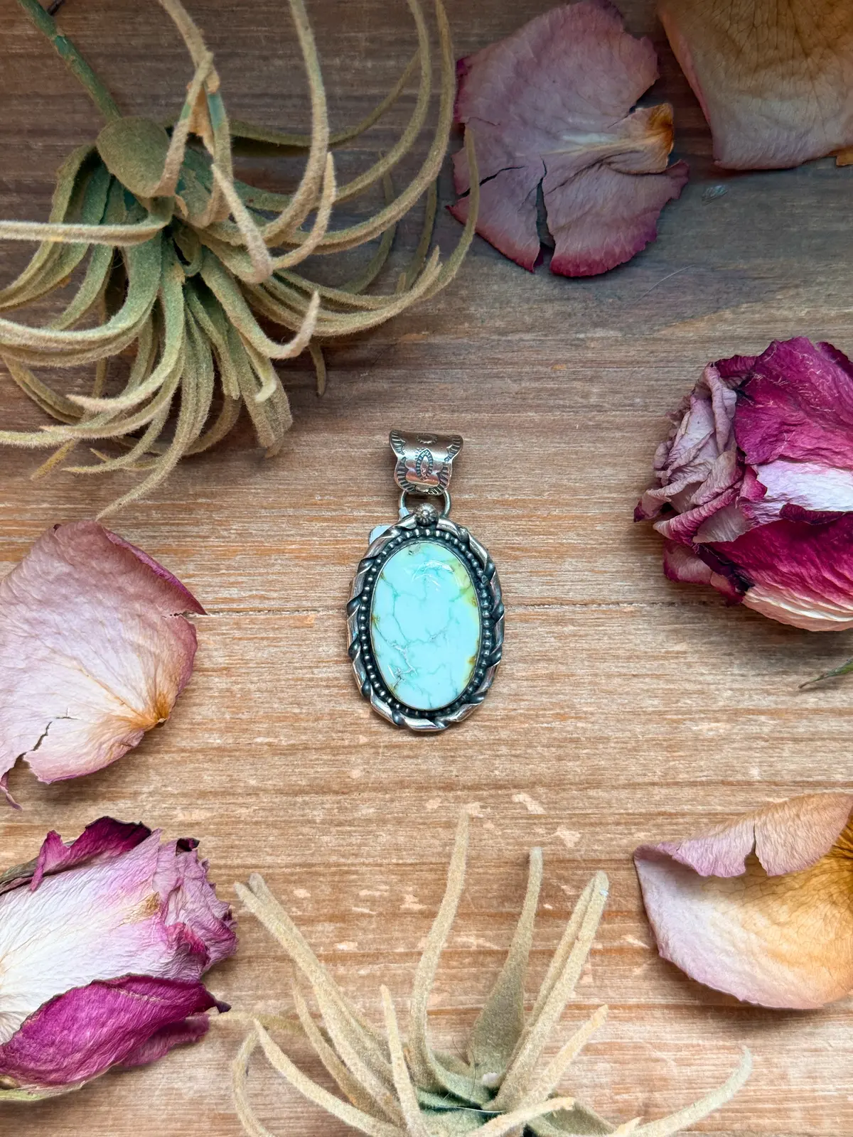 Palomino Turquoise Sterling Silver Pendant – Oval 1