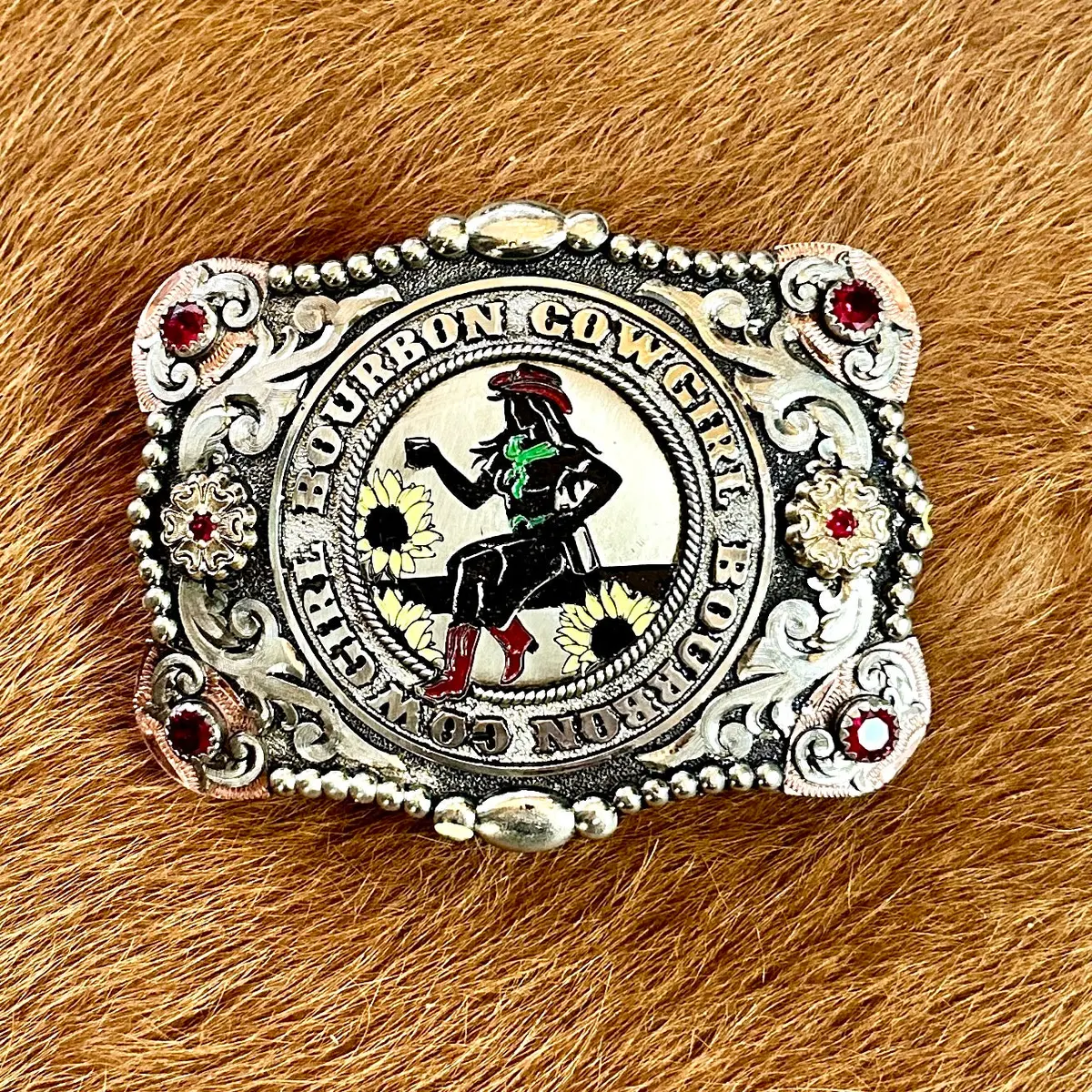 Bourbon Cowgirl Silver Buckle By Molly's Silver 1