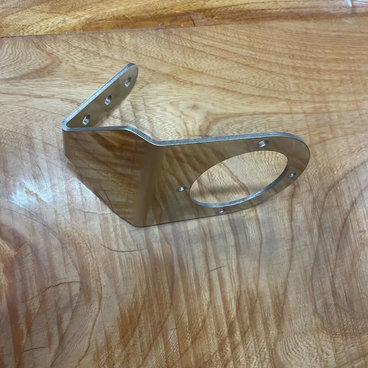 Blank No Logo Angled Watermelon Mirror Bracket; 304Ss (Sold Individually) #Ss-1003Bln 1