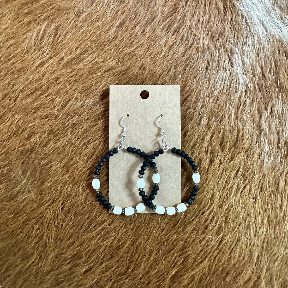 Black And White Hoop Earrings By Amy Kaplan 1