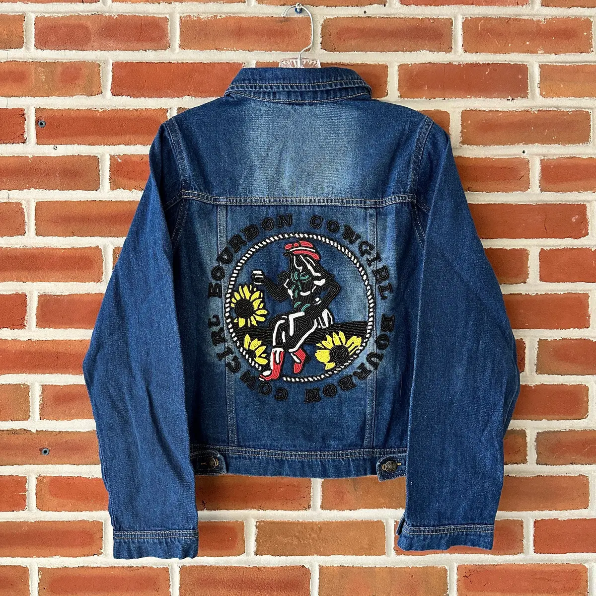 Beaded Bourbon Cowgirl Denim Jacket 1