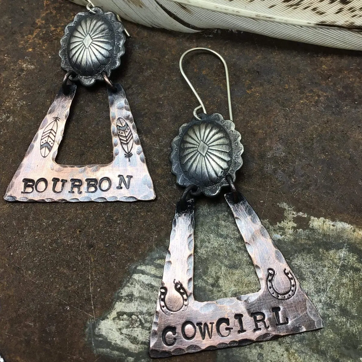 Bourbon Cowgirl Earrings- Exclusive Handmade Jewelry For Bourbon Cowgirl 1