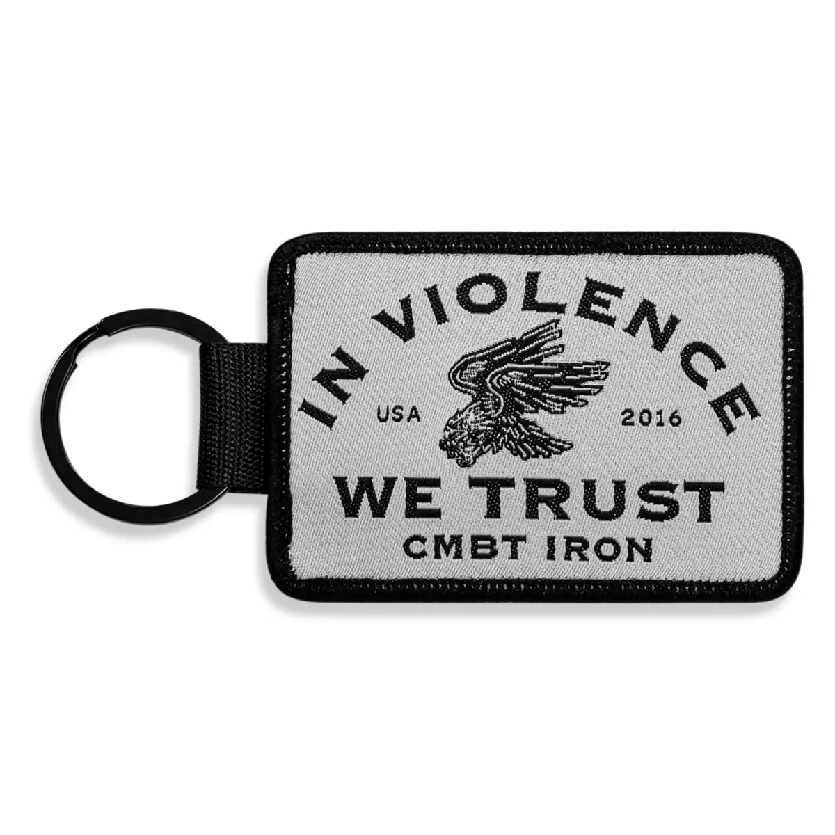 In Violence We Trust Flight Tag Keychain 1