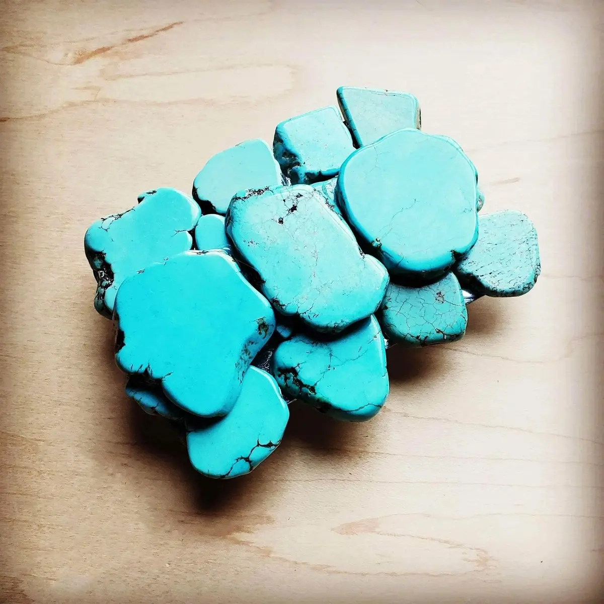 Turquoise Slab Belt Buckle - Western Accessories For Cowgirls 1
