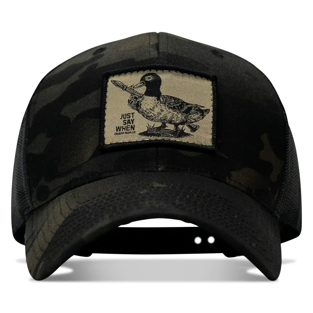 Just Say When Patch Snapback Hat 1