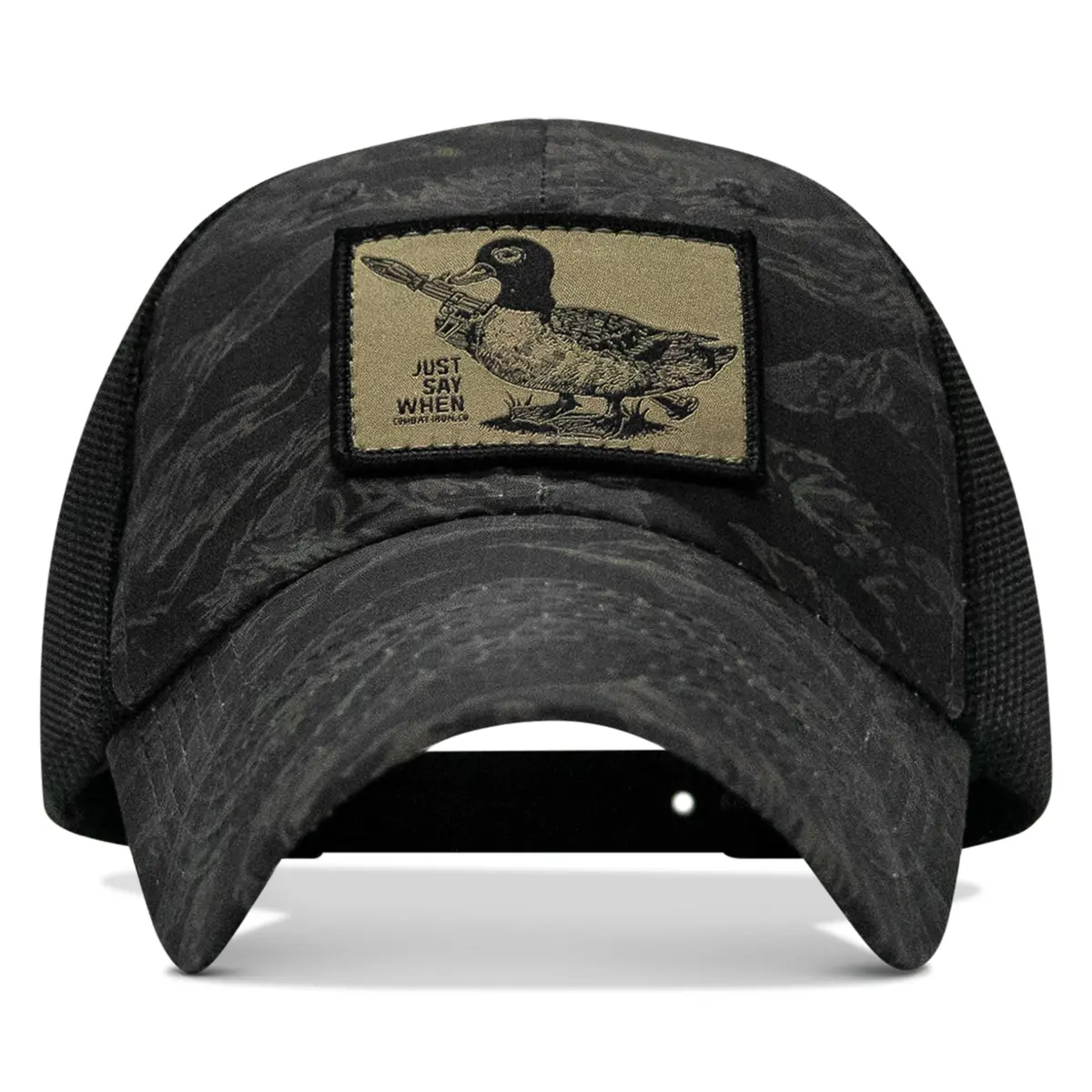 Just Say When Patch. Tactical Ripstop Mesh Snapback Hat 1