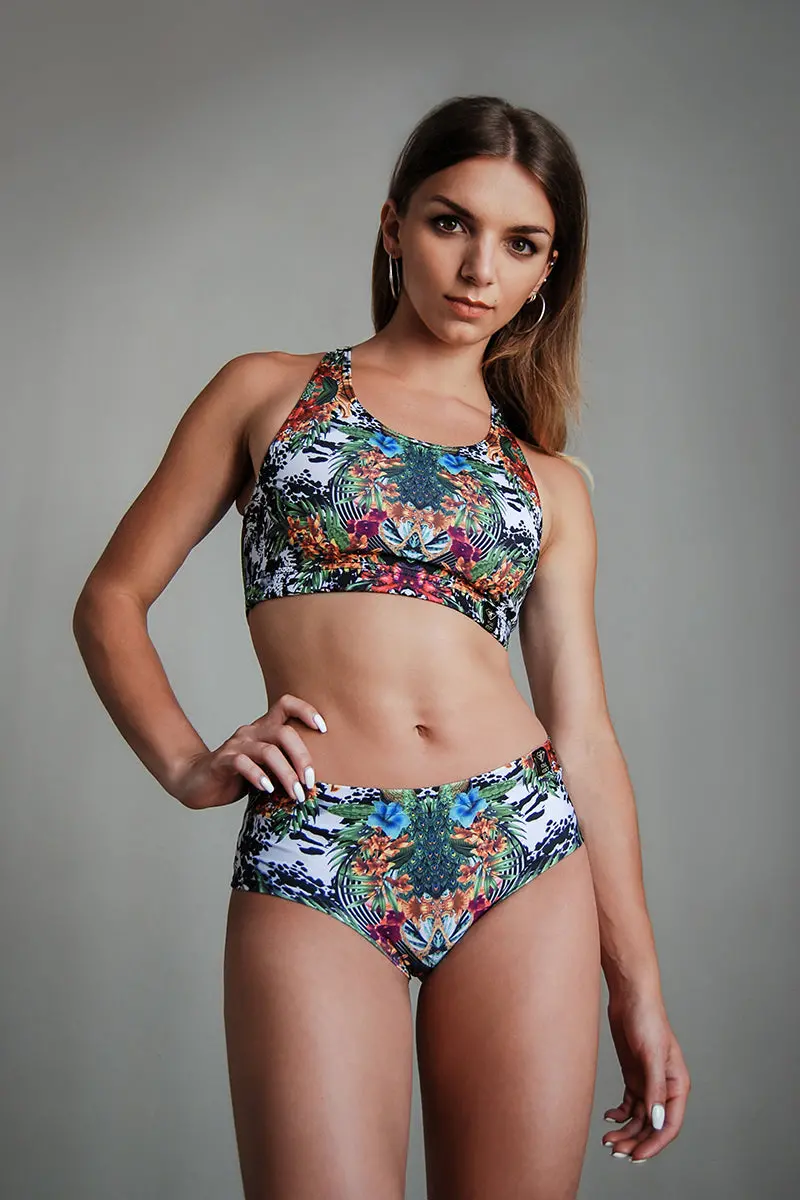 Pole Addict Openback Top - Jungle 1