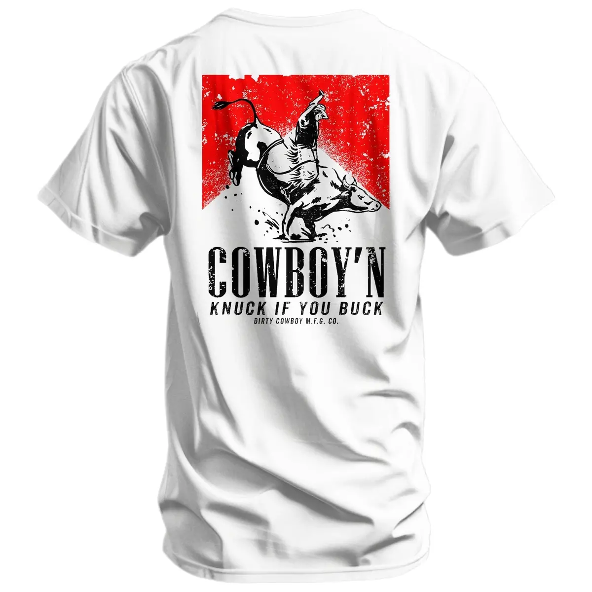 Cowboy'n Knuck If You Buck Rodeo Men's T-Shirt 1