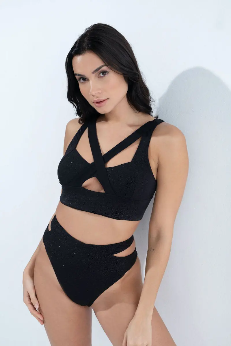 Rad Xx Bottoms - Black Glitter 1