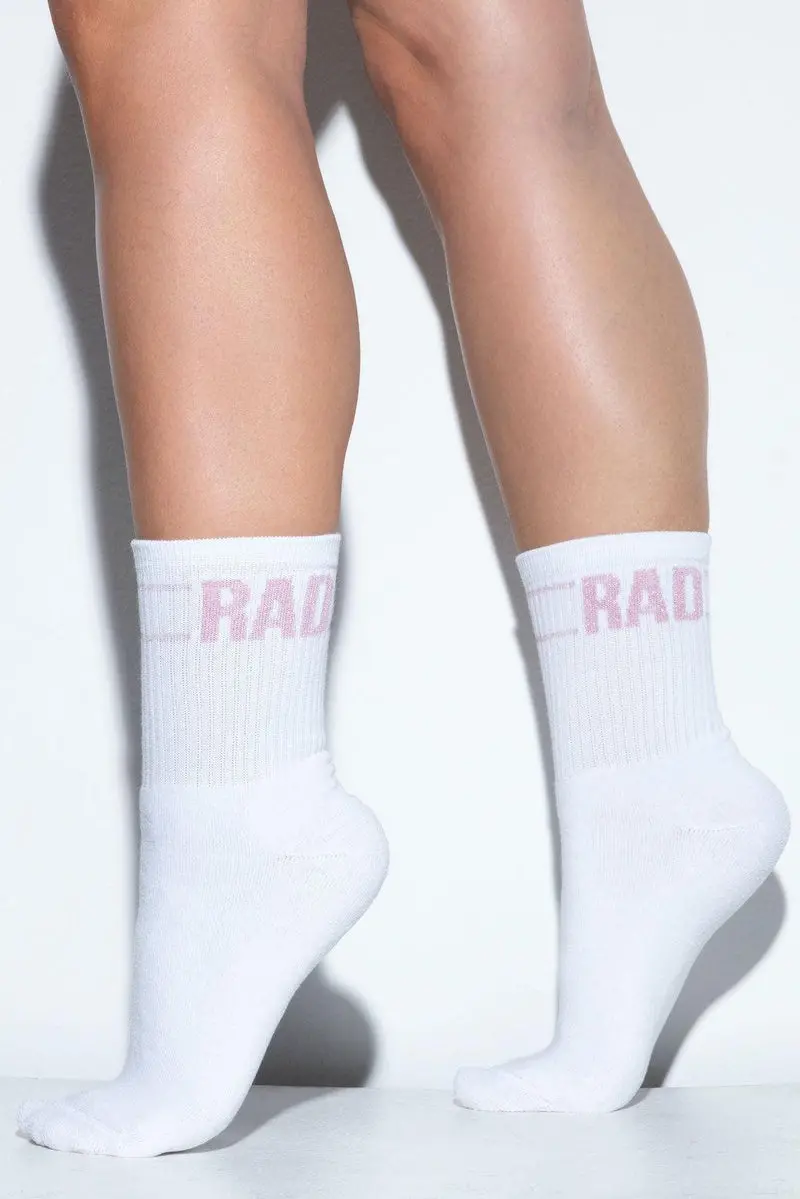 Rad Socks - Pink Lurex 1
