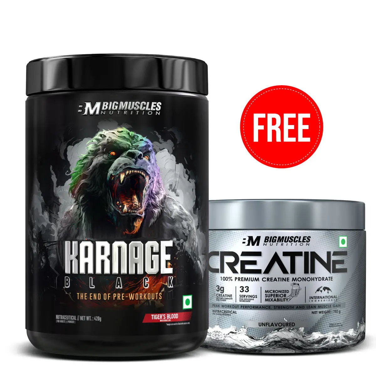 Karnage Black + Creatine 1