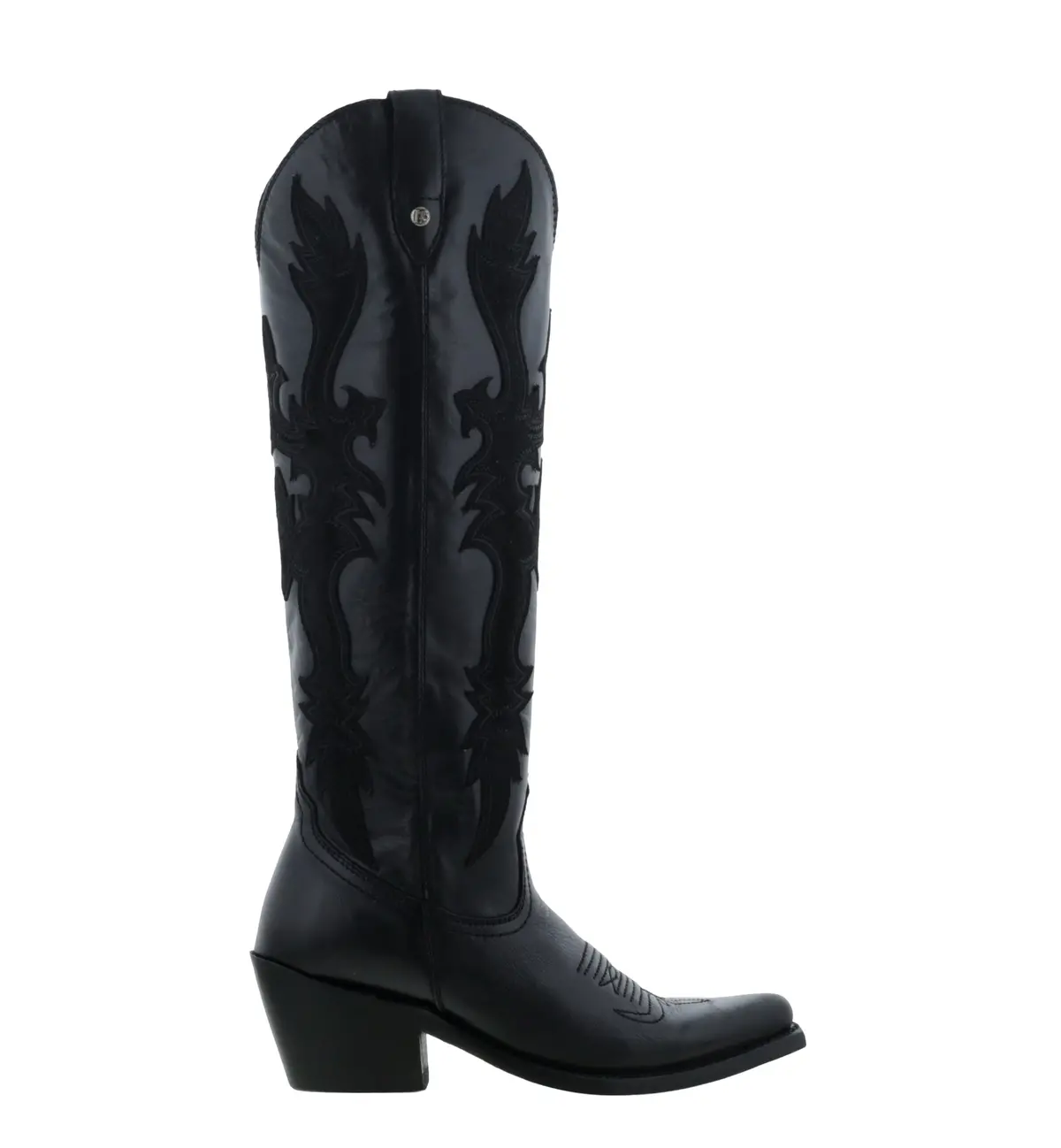 Mina Mossil Negro Cowgirl Boots By Liberty Black 1