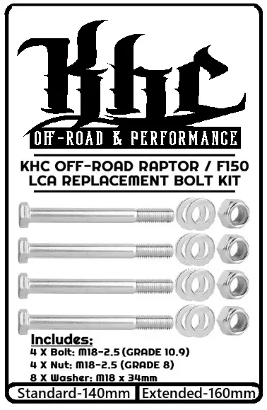 Khc Off-Road Raptor / F150 Lower Control Arm Replacement Bolt Kit 1