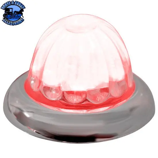 #11002Cr-23 Legendary 1-1/2 Inch Watermelon Light, Stud Mount - Red Led / Clear Glass Lens (09-1601060374) 1