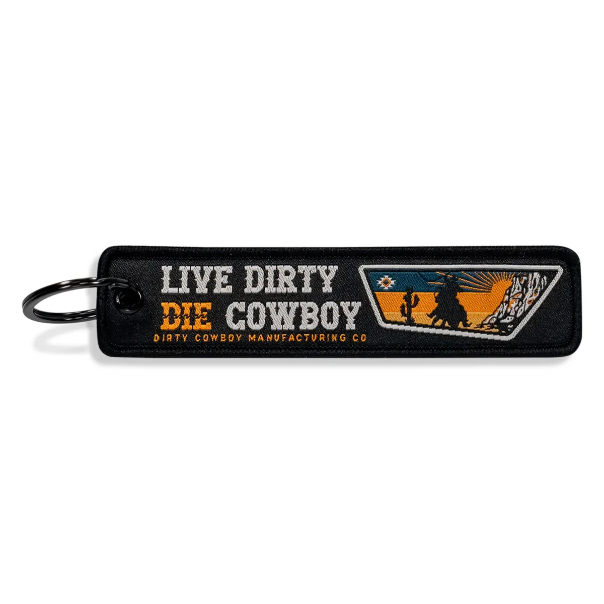 Live Dirty. Die Cowboy. Flight Keychain 1