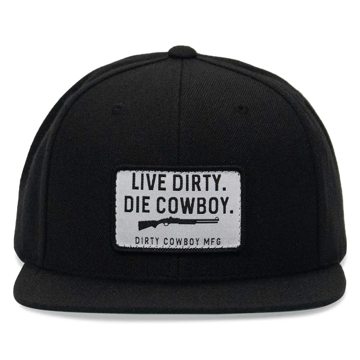 Live Dirty. Die Cowboy. Flatbill Snapback 1
