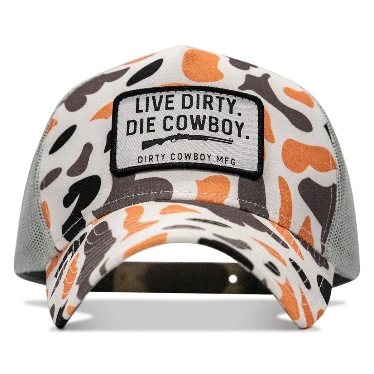 Live Dirty Die Cowboy Five Panel Mesh Snapback Hat 1