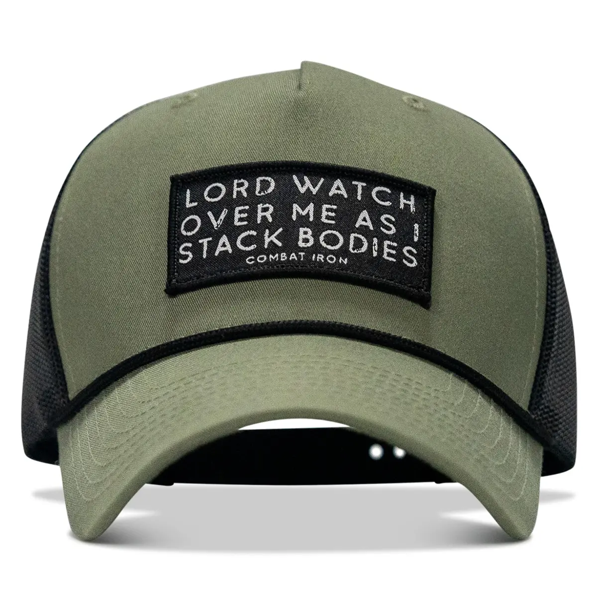 Lord Watch Over Me As I Stack Bodies Patch Rope Snapback 1