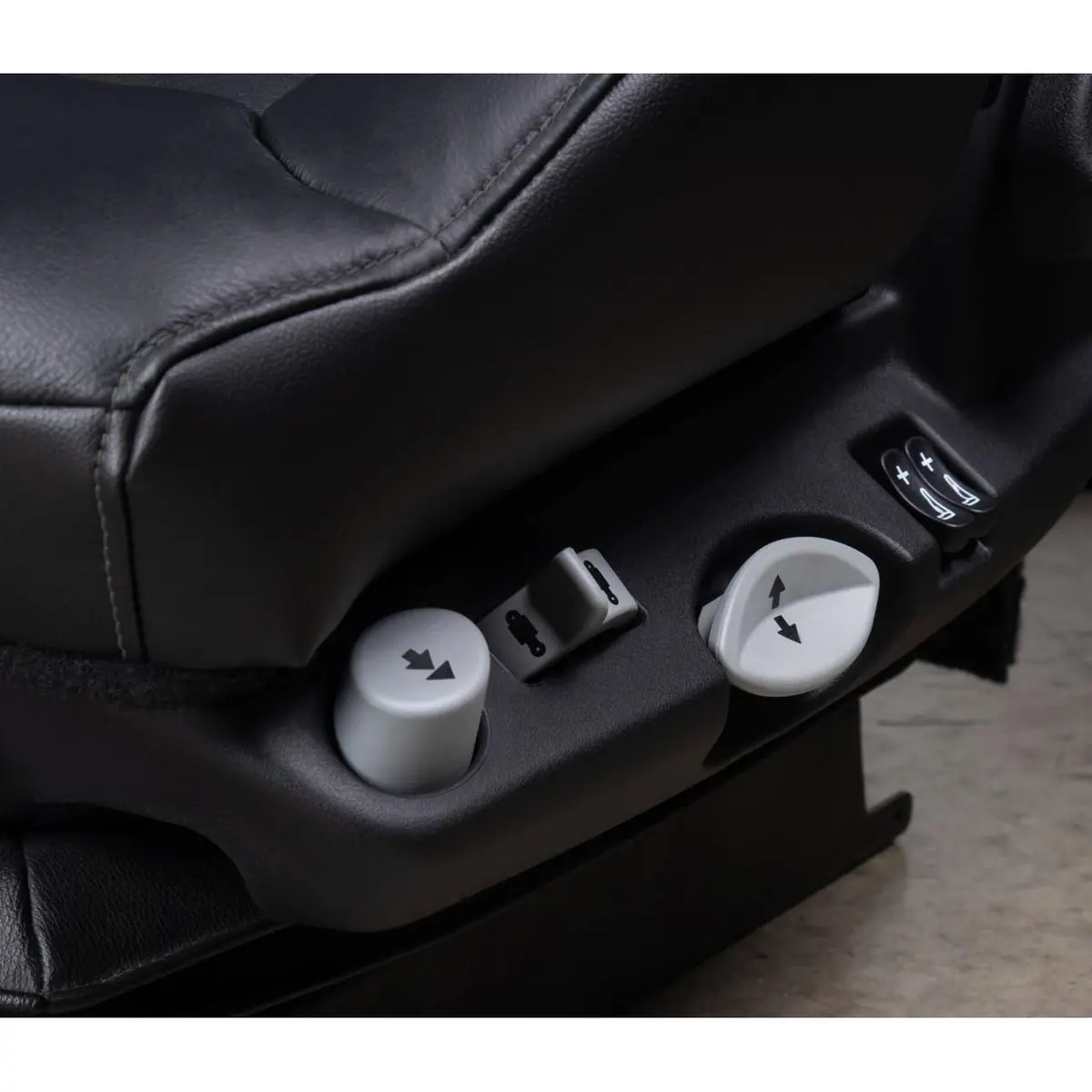 #Af-11103Le15 Graymag Black/Grey Leather Seat High Back W/Heat And C00l #29-1920014 1