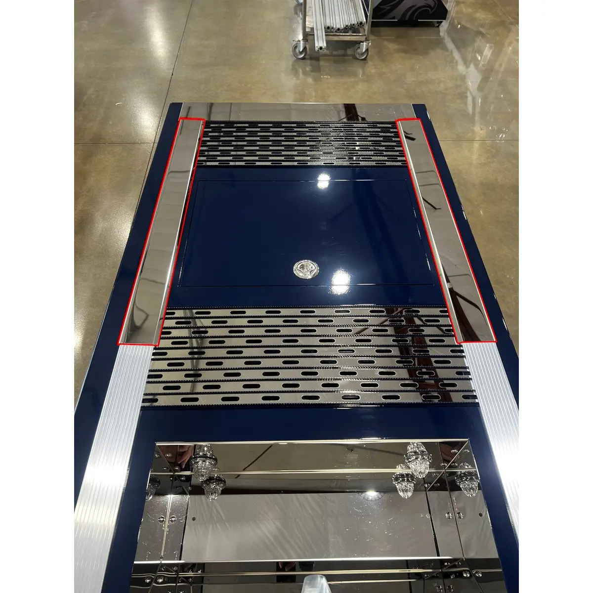 (Iowa Customs (Choose Size) #8 304 Corrosion-Resistant Stainless Steel In-Frame Merritt Dyna-Deck Rail Covers - Sold In Pairs 1