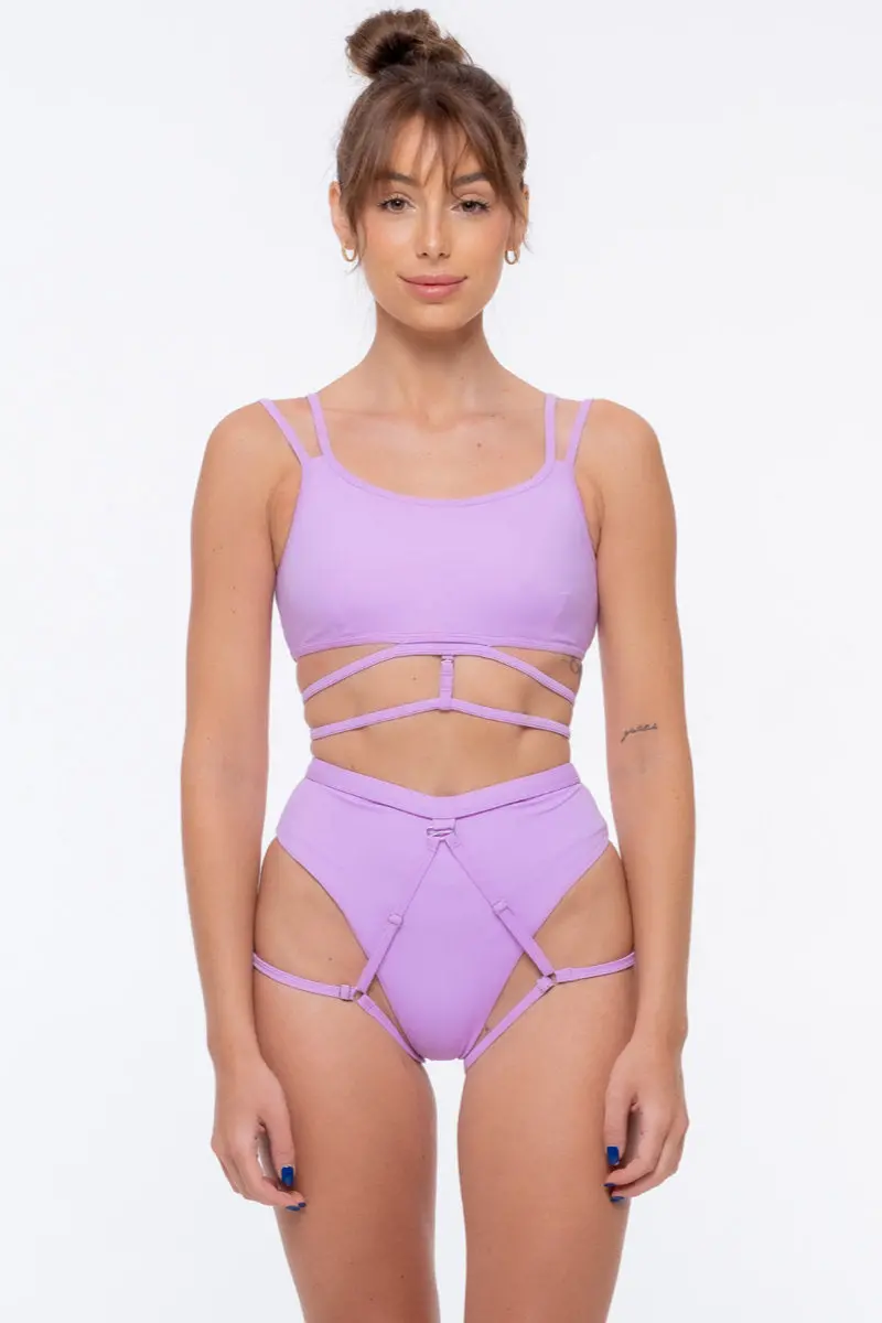 Nona Perkasa Moonflower Bottoms - Mauve 1