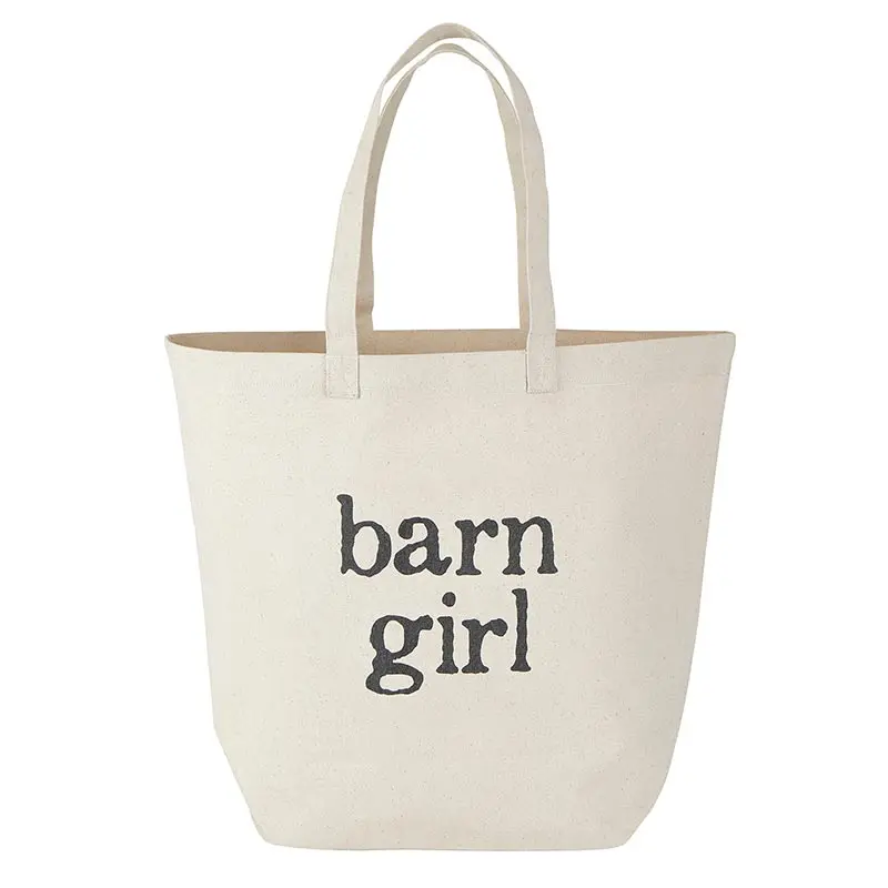 Barn Girl Large Canvas Tote Bag At Bourbon Cowgirl 1
