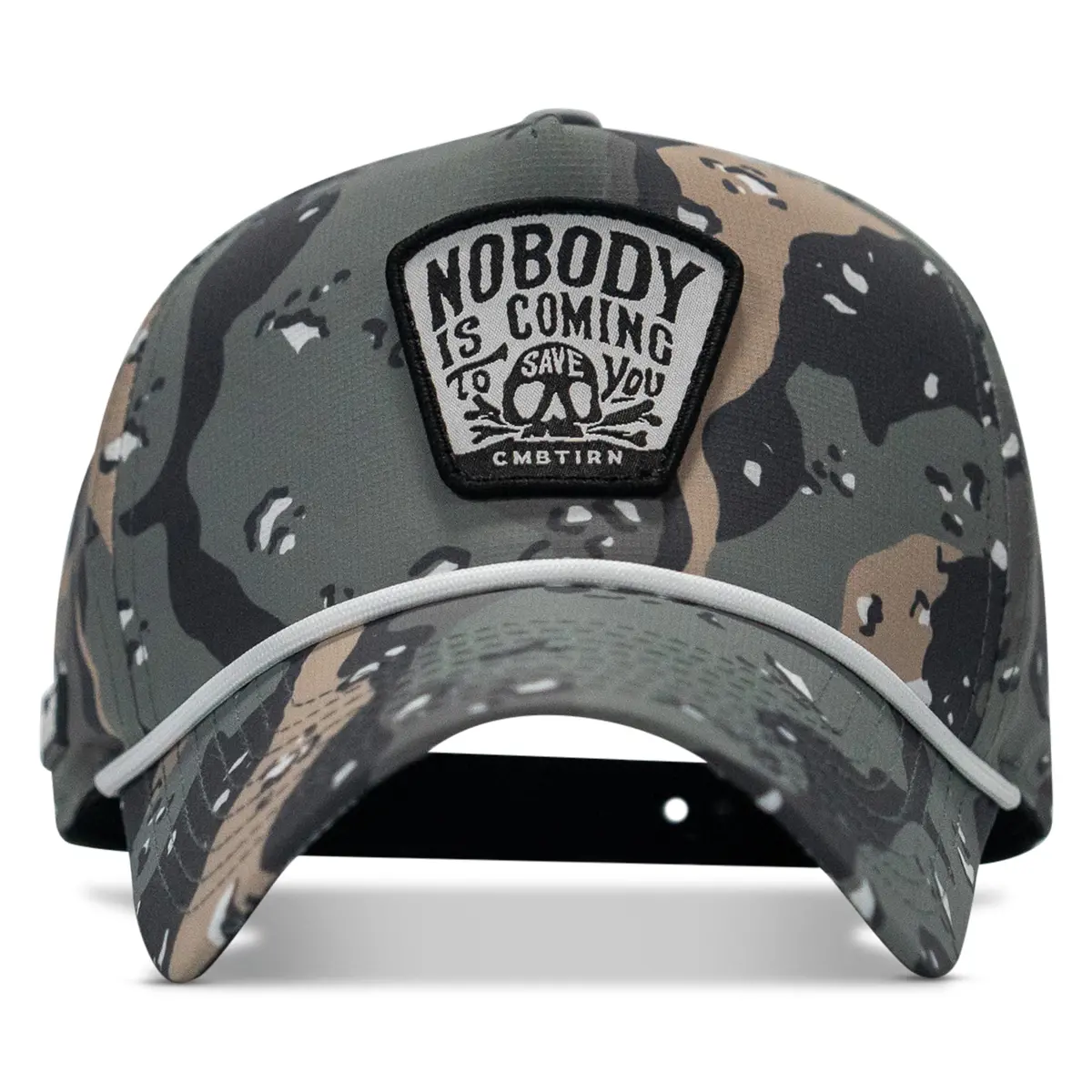 Nobody Is Coming To Save You Skull Patch Waterproof Weekender Snapback 2