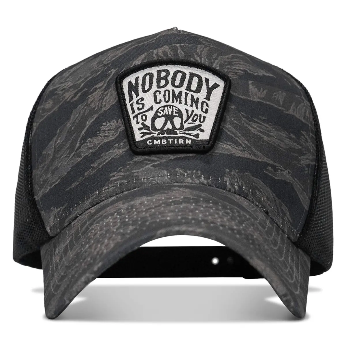 Nobody Is Coming To Save You Skull Patch Five Panel Breacher Snapback Hat 1