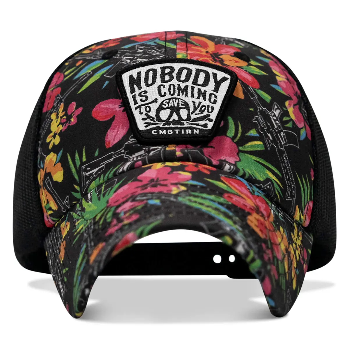 Nobody Is Coming To Save You Skull Patch Ripstop Snapback 2