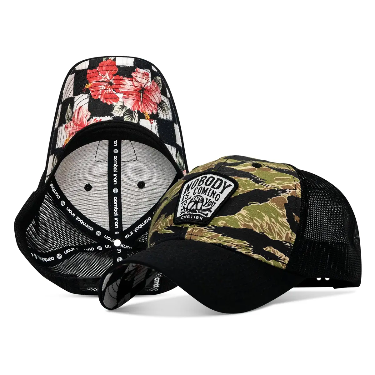 Nobody Is Coming To Save You Skull Patch Original Ripstop Snapback Hat 2