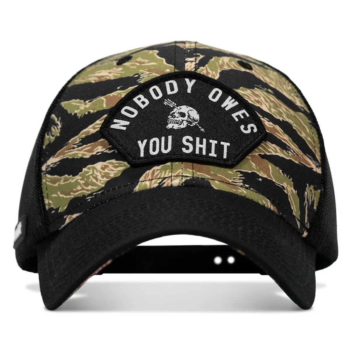 Nobody Owes You Shit Patch Original Ripstop Snapback Hat 2