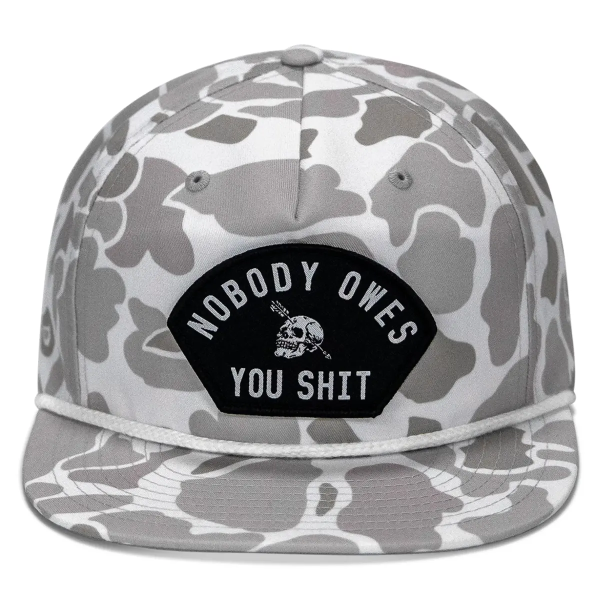 Nobody Owes You Shit Patch Flatbill Hat 1