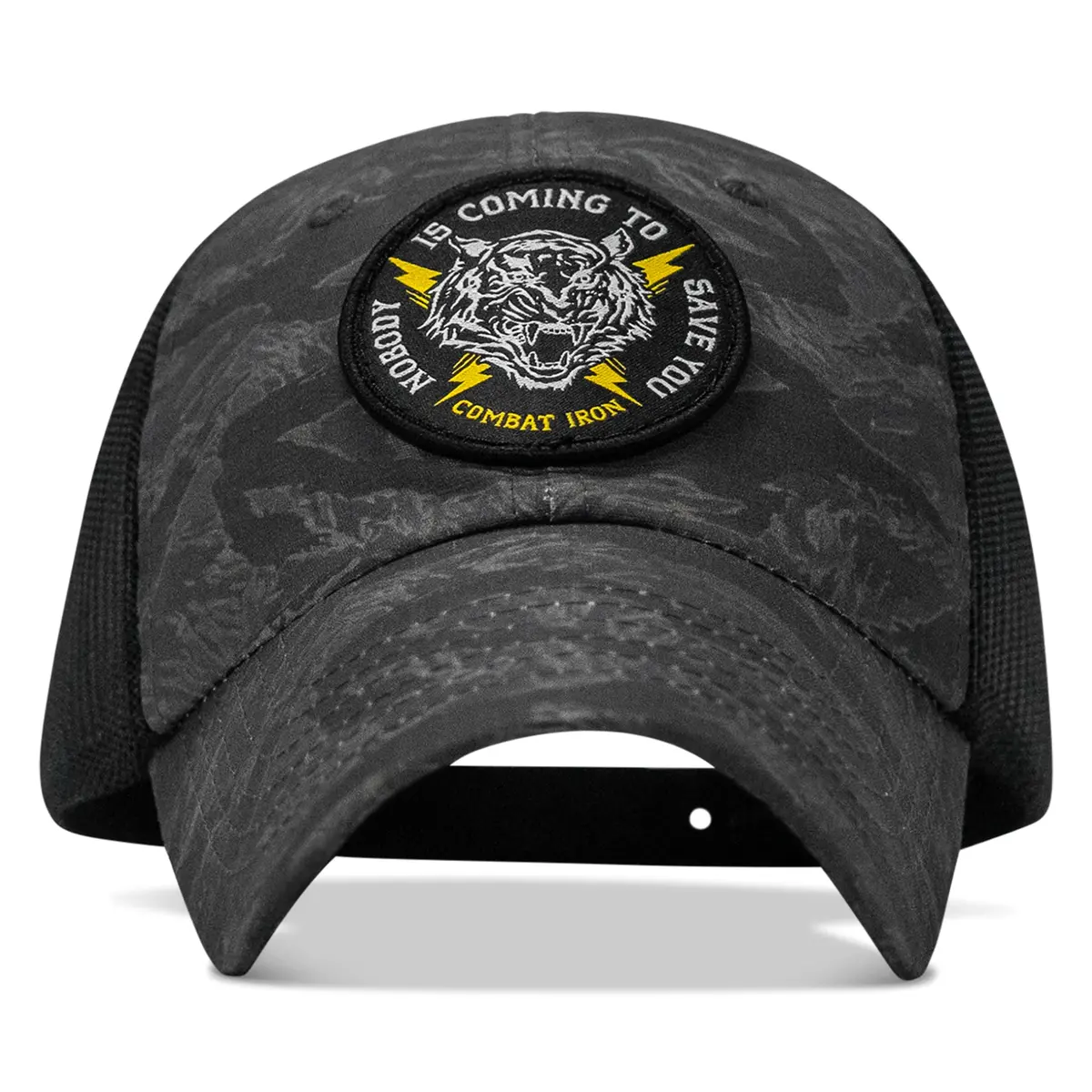 Nobody Is Coming To Save You Patch Tactical Ripstop Mesh Snapback Hat 5