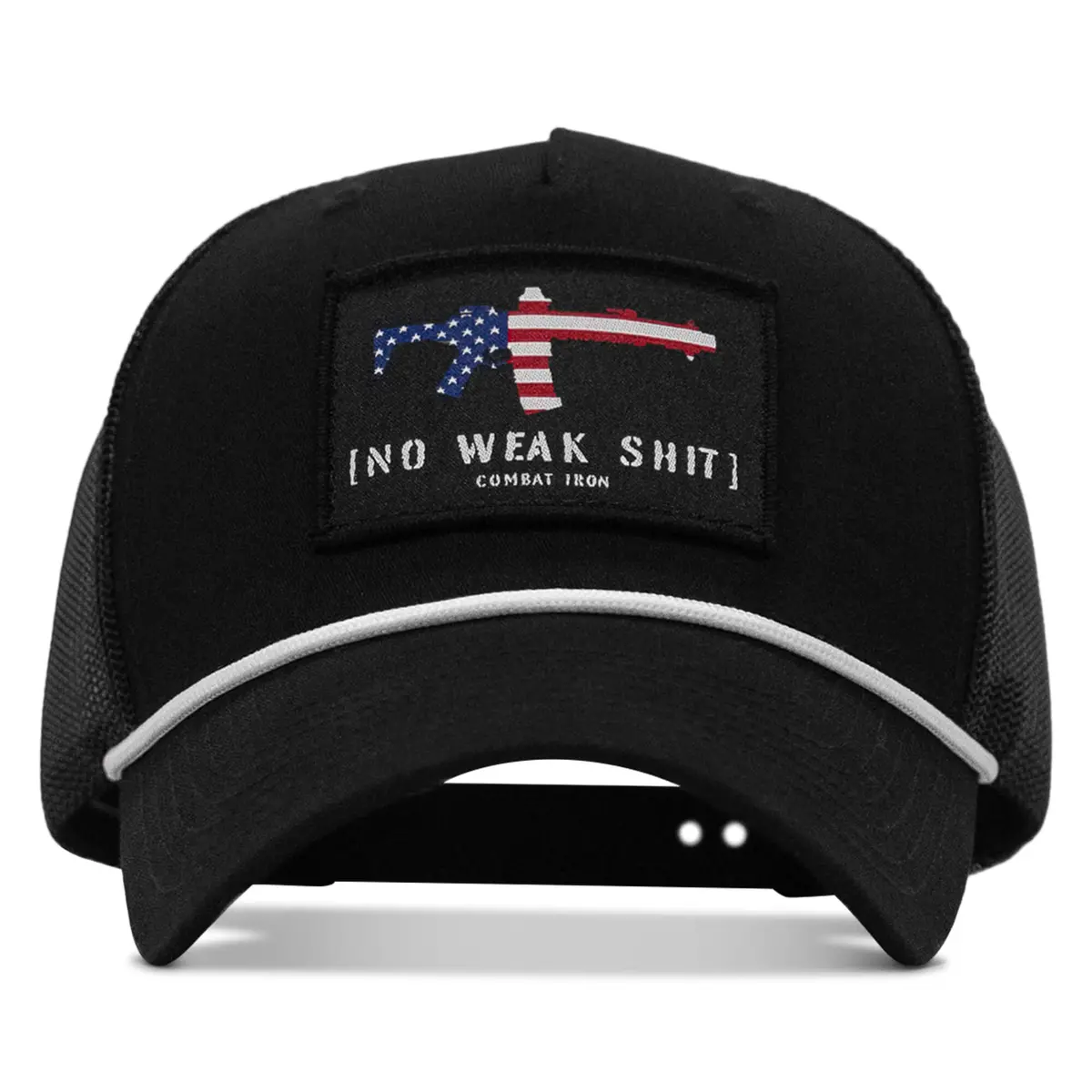 No Weak Shit Patch Rope Snapback Hat 1