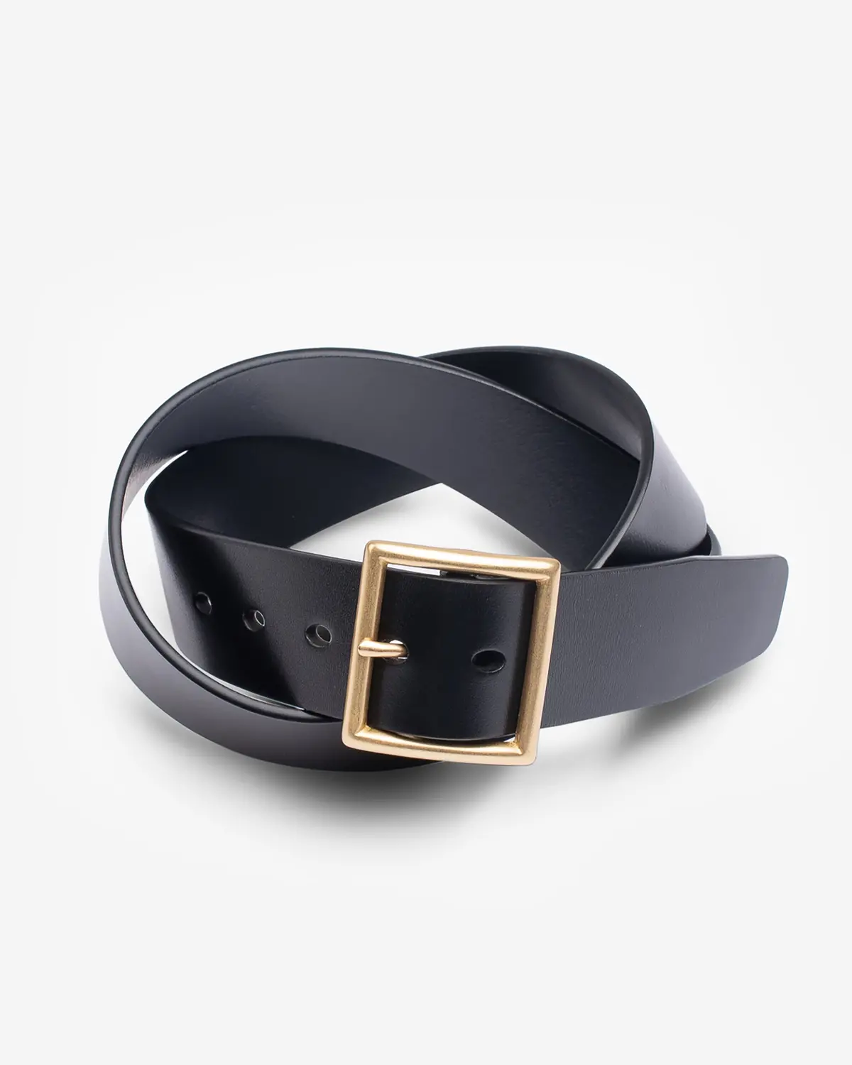 Ogl Vintage 1.75" Leather Belt - Black 1