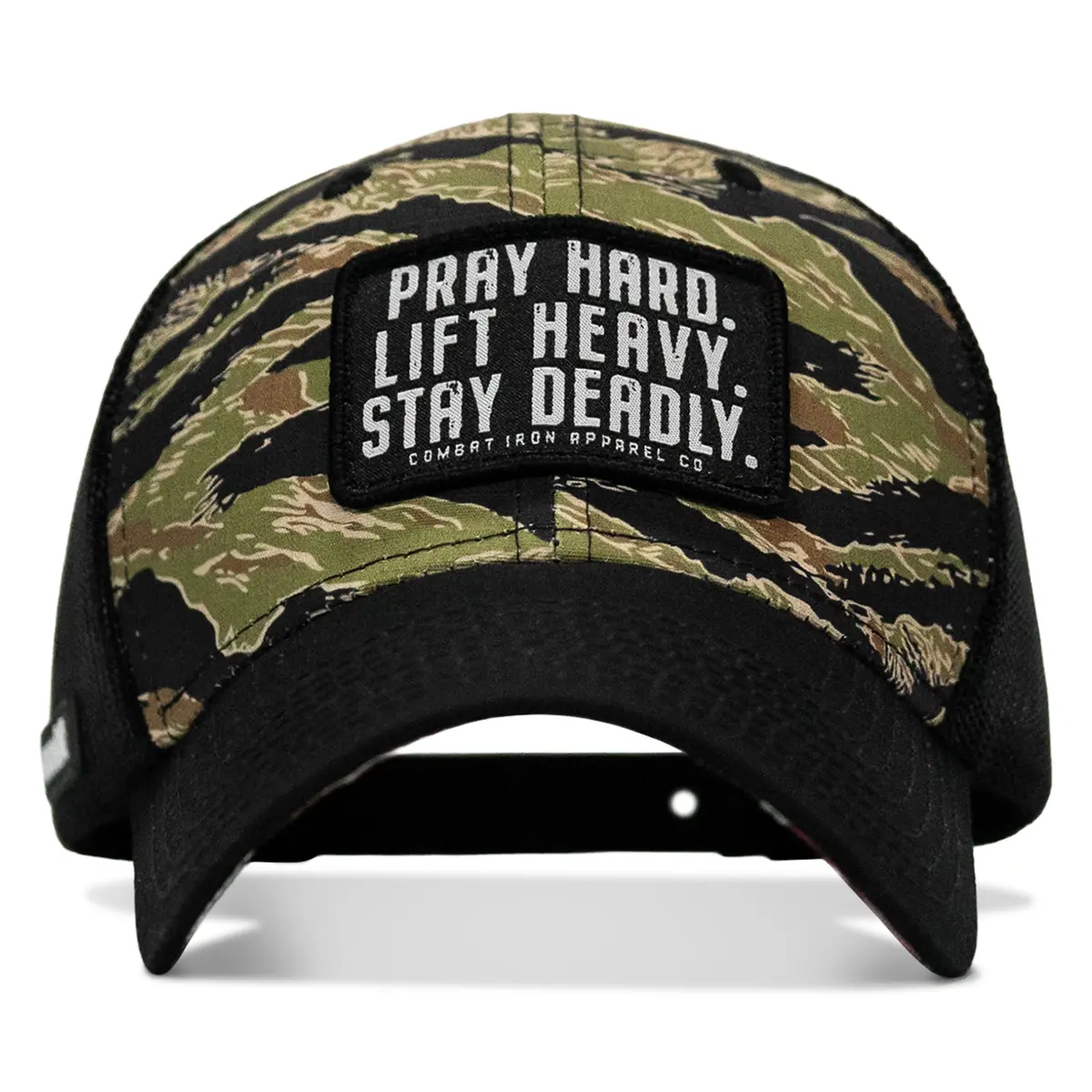 Pray Hard. Lift Heavy. Stay Deadly. Patch Original Ripstop Snapback Hat 2