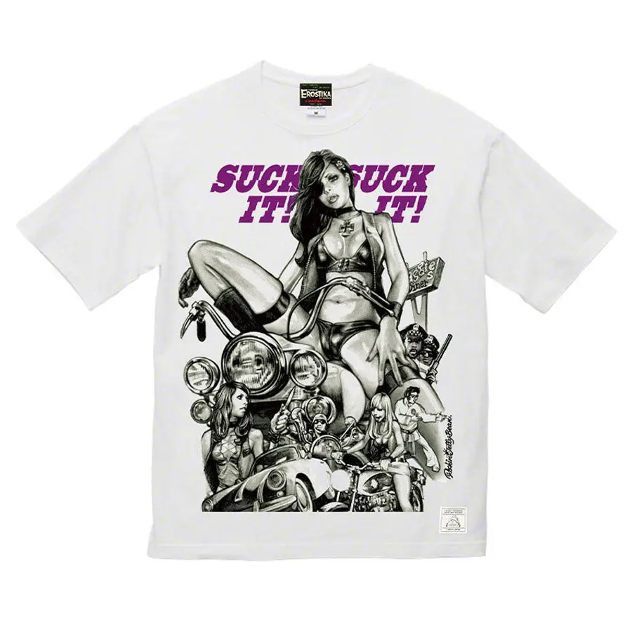 “Pussycat Om Motorcycles” Big T-Shirt 1