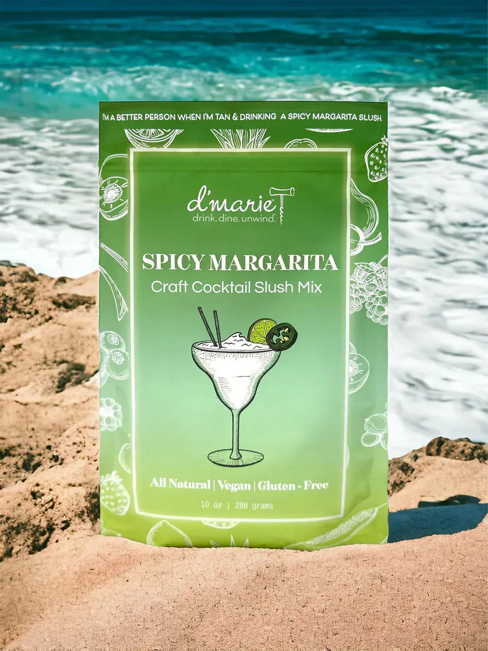 Spicy Margarita Cocktail Slush Mix By D'marie 1