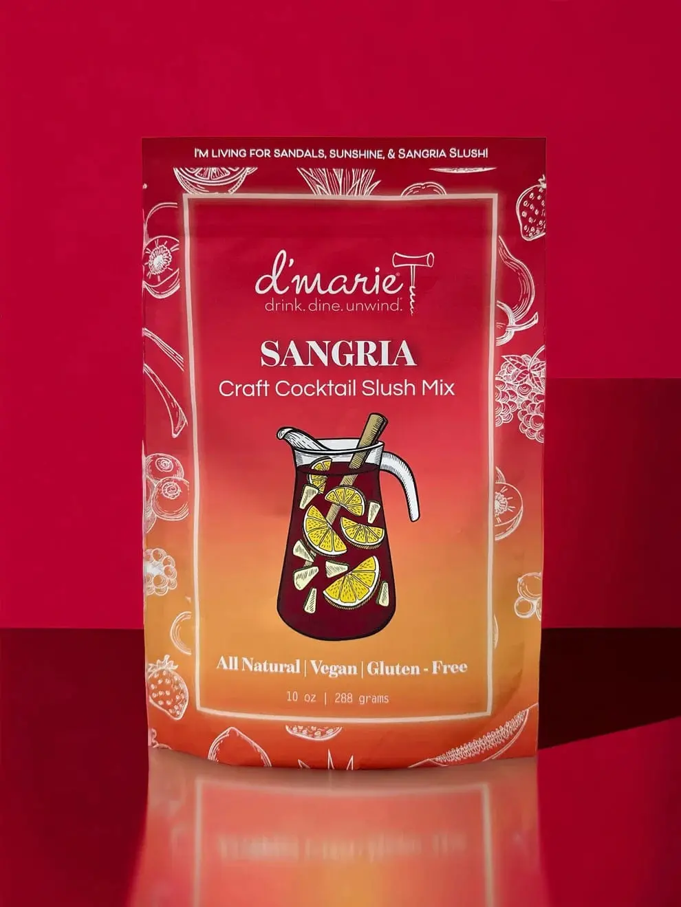 Sangria Cocktail Slush Mix By D'marie 1