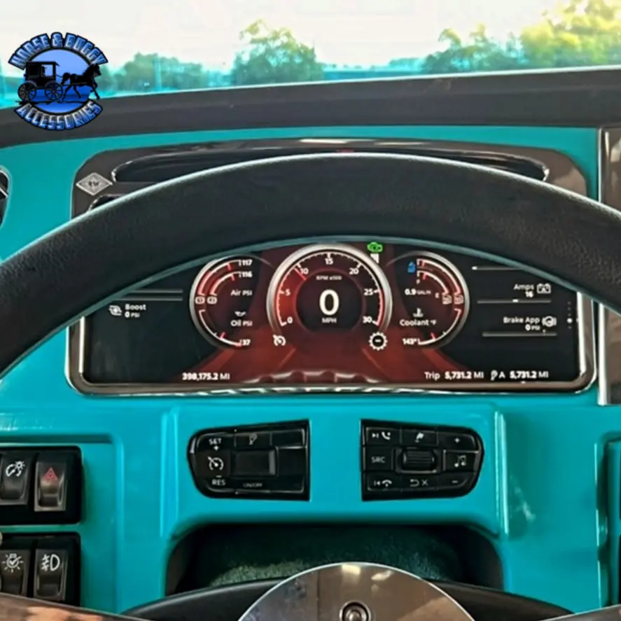 #Pft-Cs-Relocte-Plst Peterbilt 389 (Paintable Plastic) Steering Cruise Controls Relocator To The Dash 1