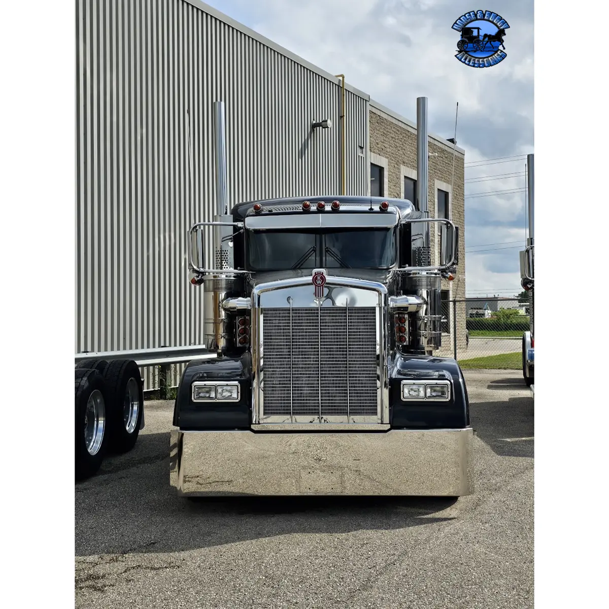 #Kwac-Oe-6.5 (Fits All Aero Cabs) Kenworth Visor (Old School) 6" Drop 1