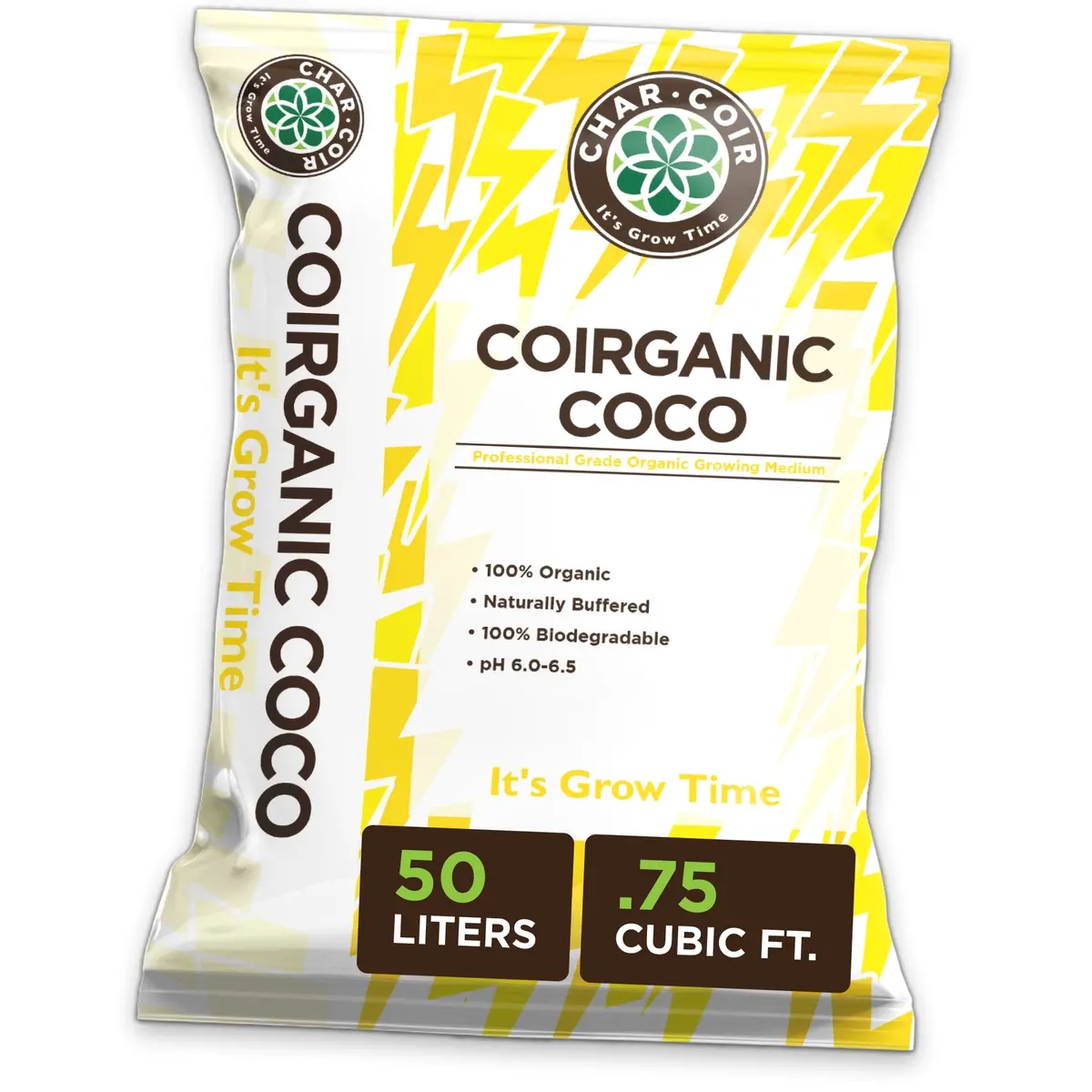 Char Coir - Coirganic - Coco Coir - 50L/1.75 Cuft Bag 1