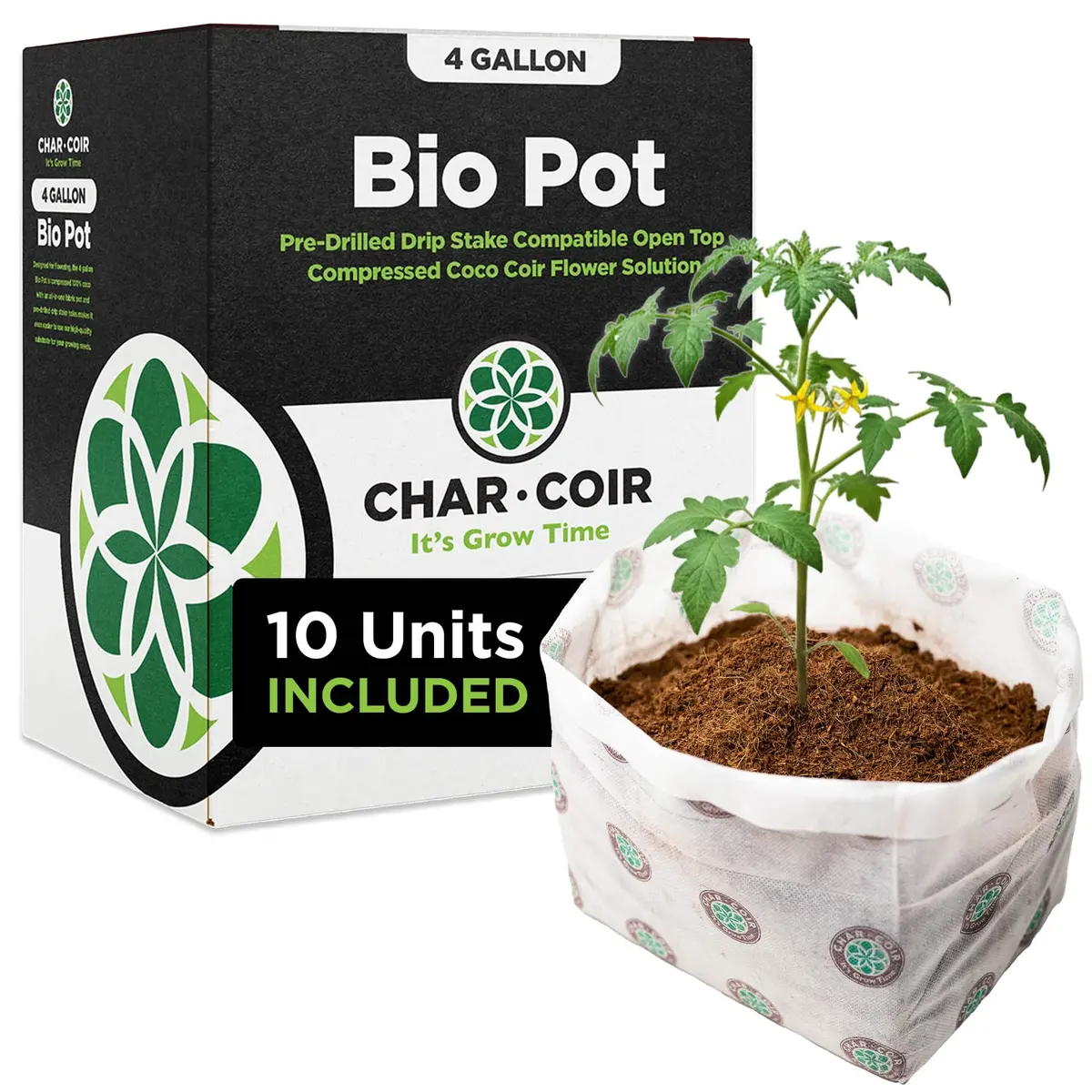 Char Coir - 4 Gallon Bio Pot 1