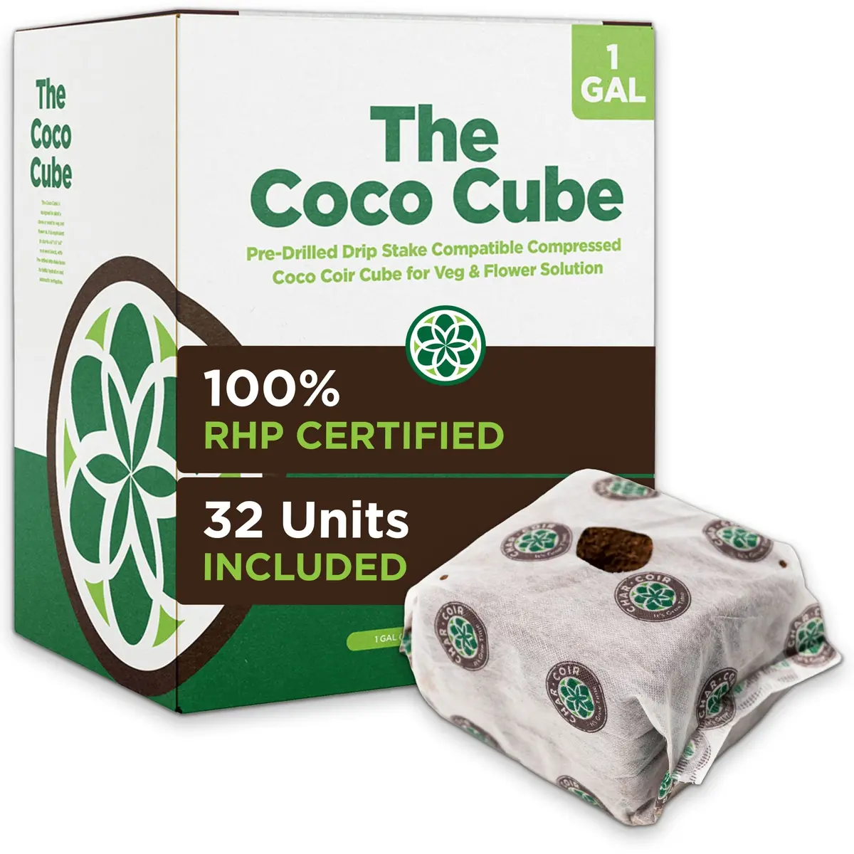 Char Coir - The Coco Cube - 1 Gal / 3.7 L 1