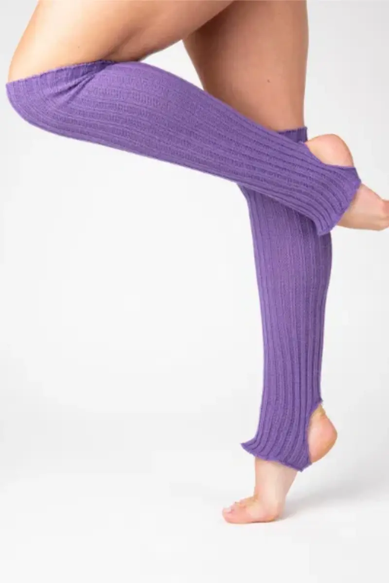 Pole Junkie Knee High Stirrup Legwarmers - Purple 1