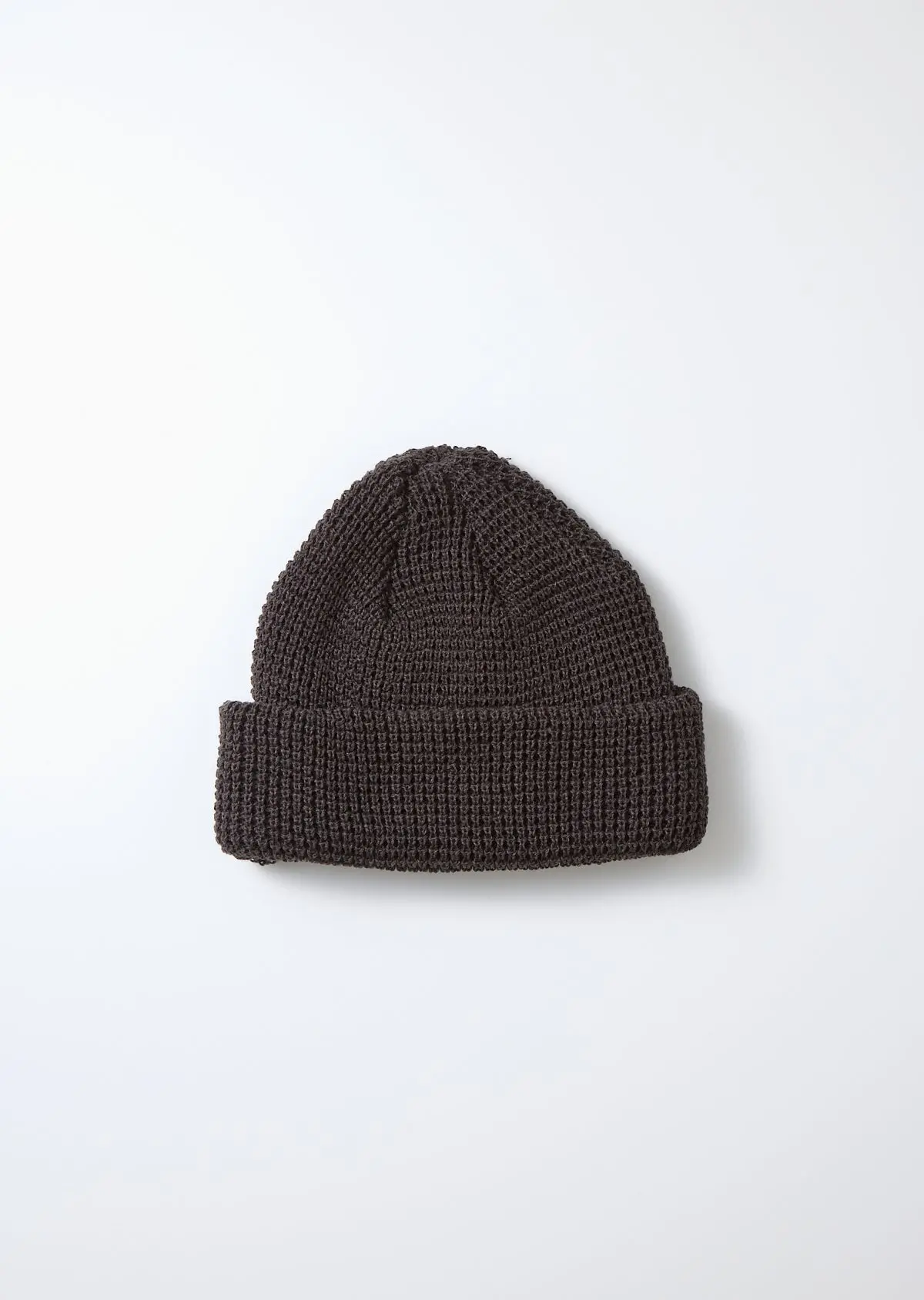 Rototo - Cotton Waffle Knit Watch Cap - Charcoal 1