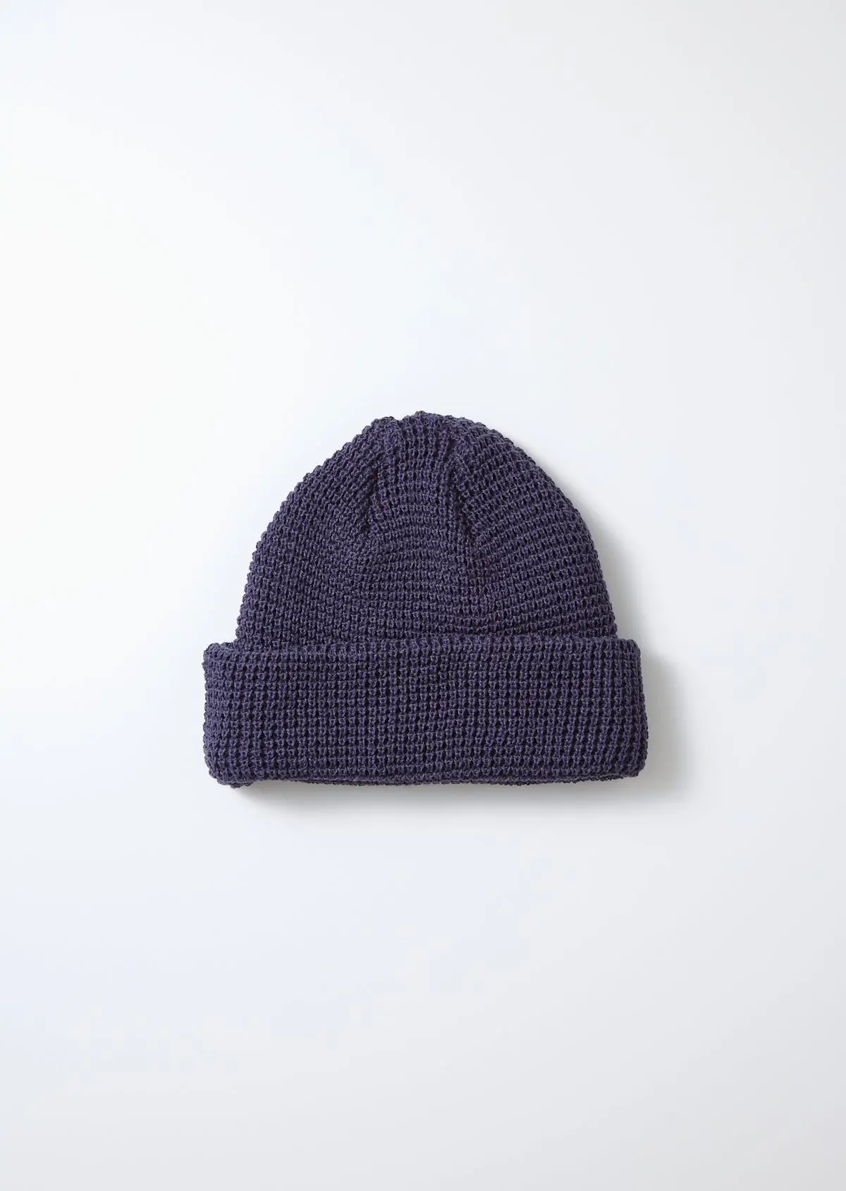 Rototo - Cotton Waffle Knit Watch Cap - Faded Navy 1