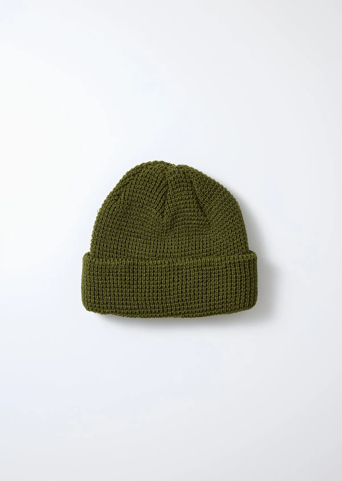 Rototo - Cotton Waffle Knit Watch Cap - Olive Green 1